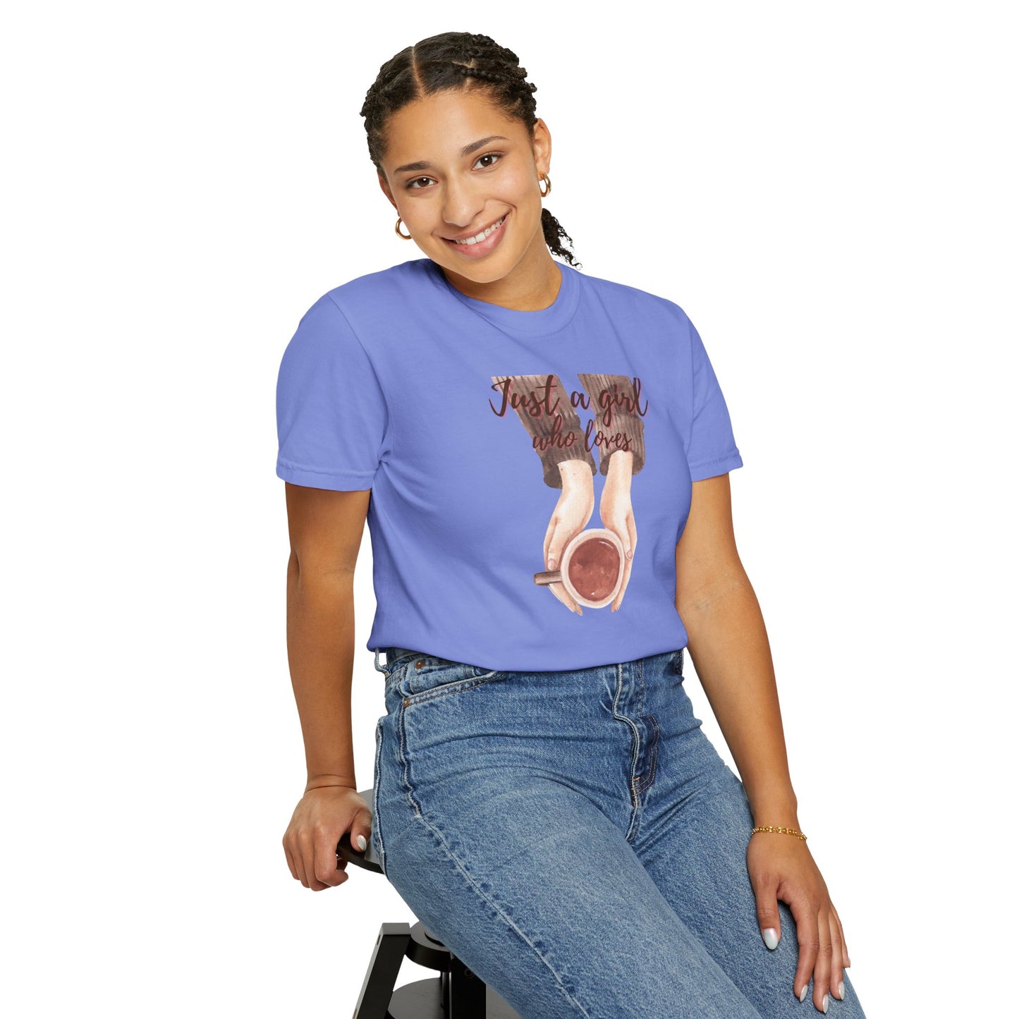 Just a Girl Who Loves Coffee T-Shirt | Cozy Coffee Lover Tee βπ