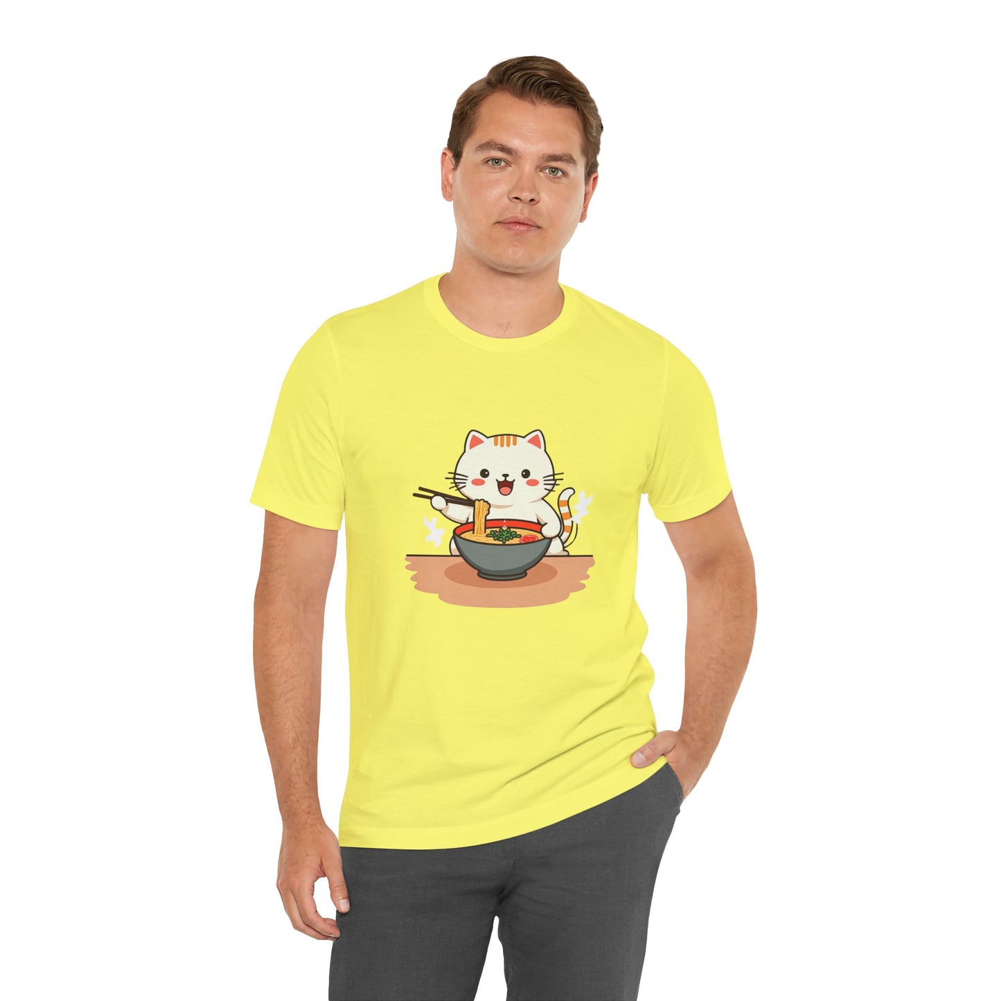 Ramen Kitty Tee | Kawaii Cat Eating Noodles ππ±