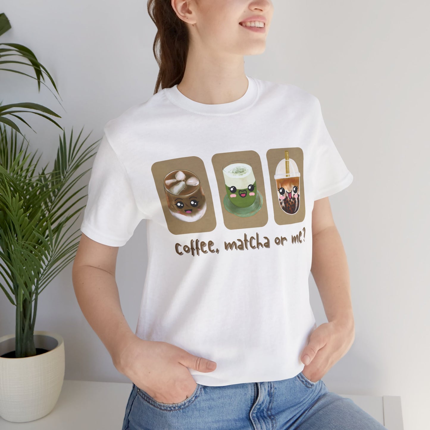 Coffee, Matcha or Me? Tee | Kawaii Boba & Matcha Lover Shirt