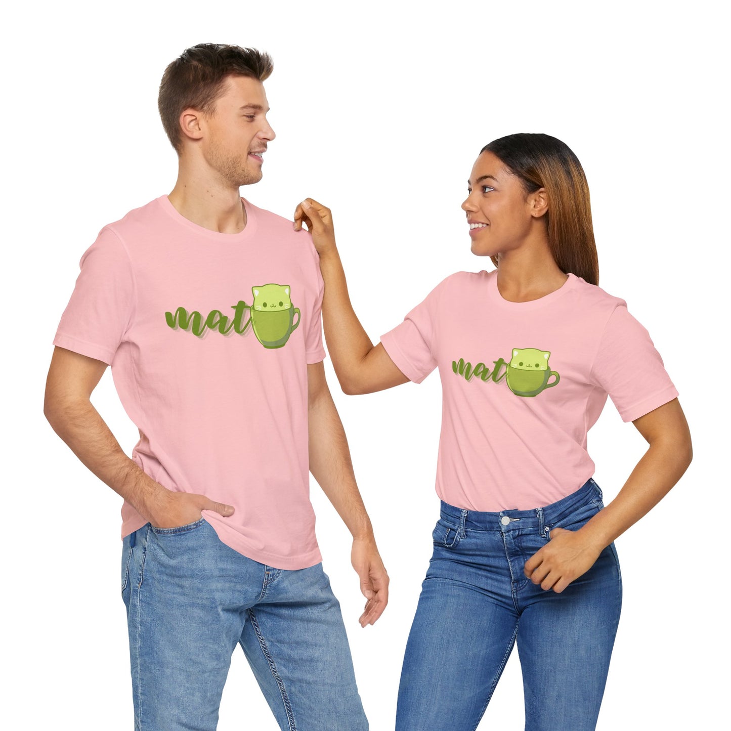 Matcha Teacup Cat Tee | Kawaii Matcha Lover T-Shirt