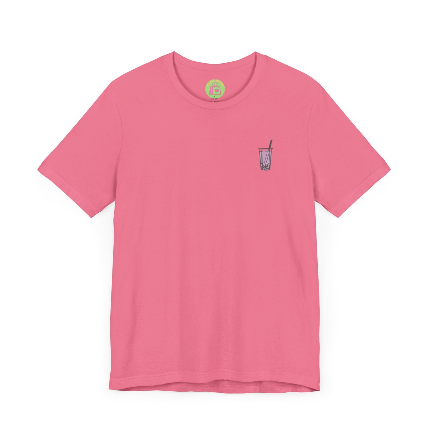 Tiny boba in the front… party in the back! – Kawaii Boba Tee 🌈✨