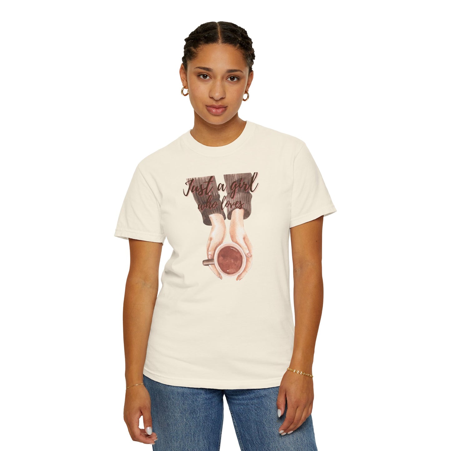 Just a Girl Who Loves Coffee T-Shirt | Cozy Coffee Lover Tee βπ
