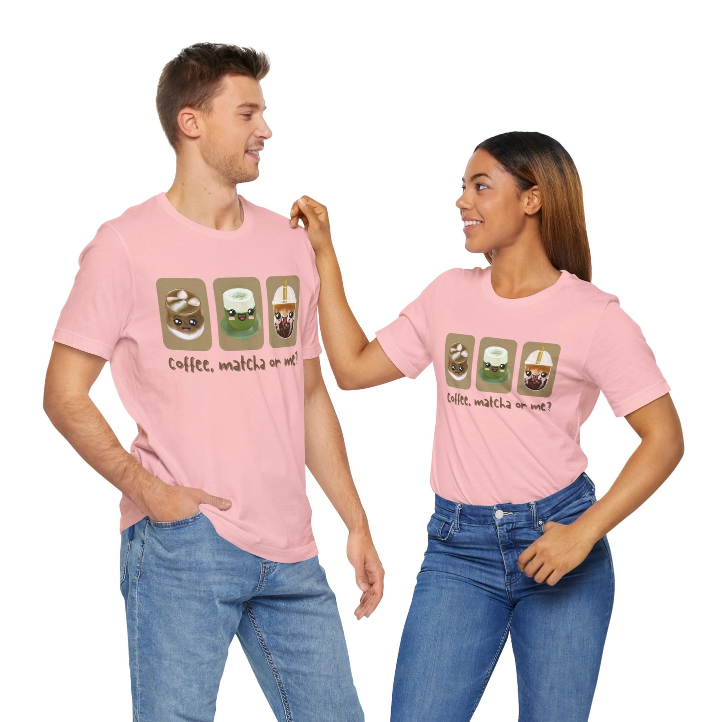 Coffee, Matcha or Me? Tee | Kawaii Boba & Matcha Lover Shirt