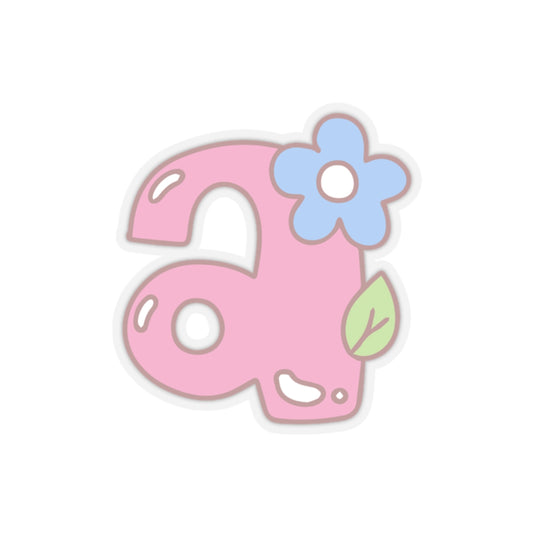 πΌ Kawaii Flower Alphabet Sticker β "A" is for Adorable! π