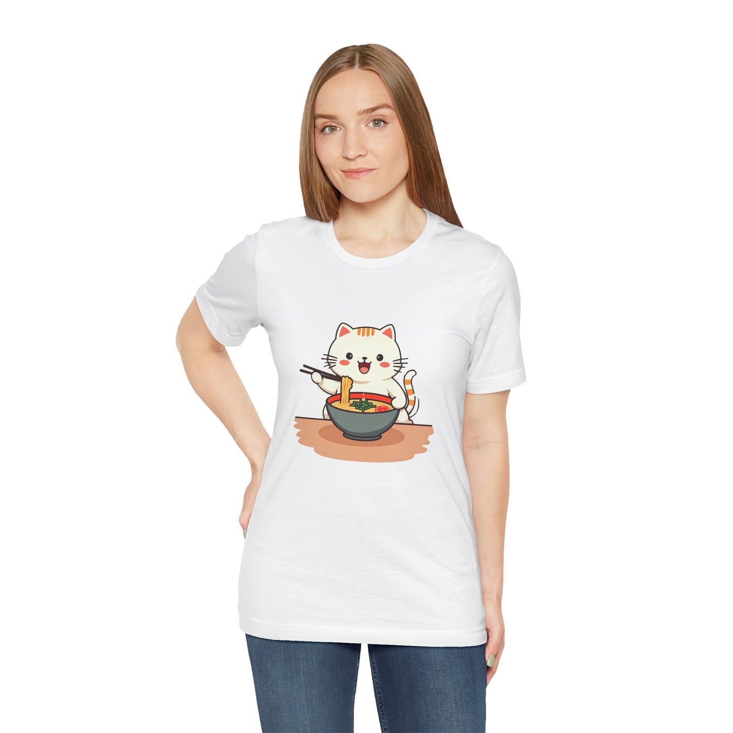 Ramen Kitty Tee | Kawaii Cat Eating Noodles ππ±