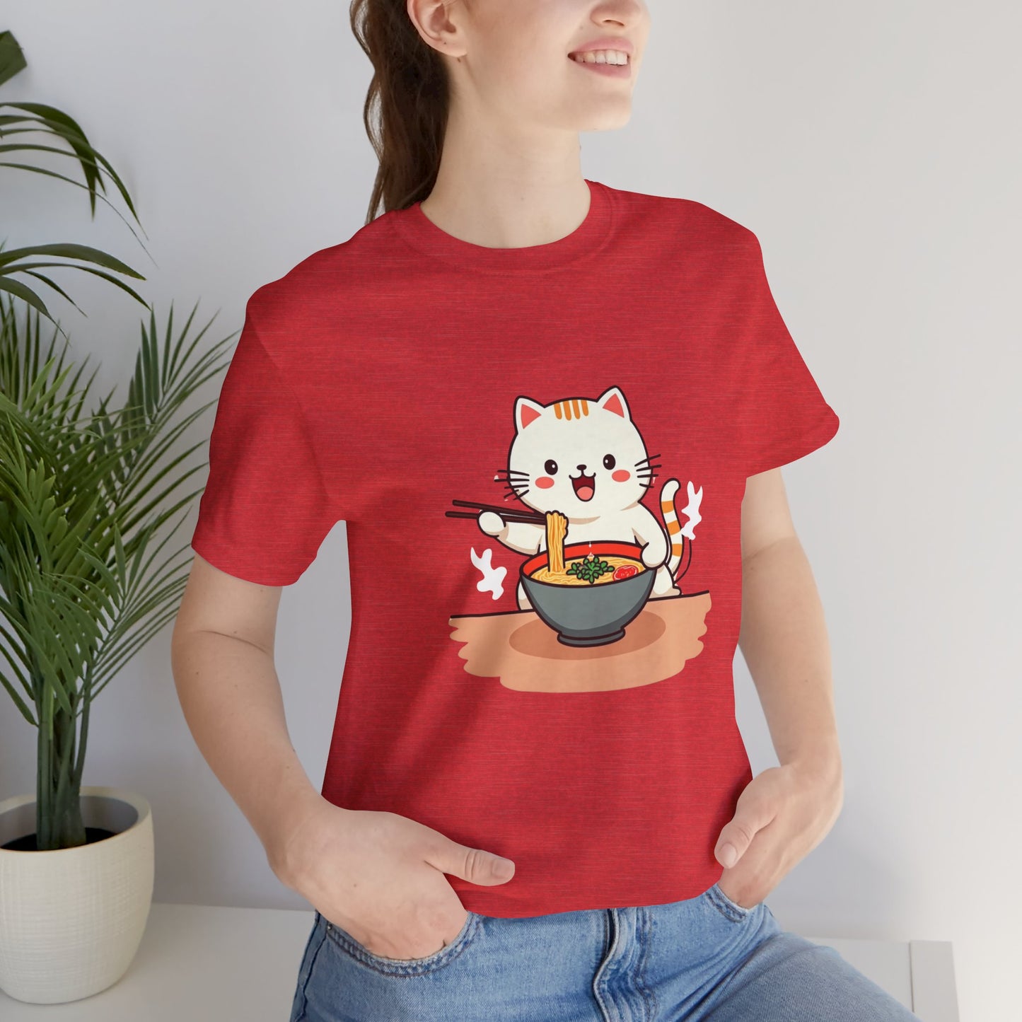 Ramen Kitty Tee | Kawaii Cat Eating Noodles ππ±