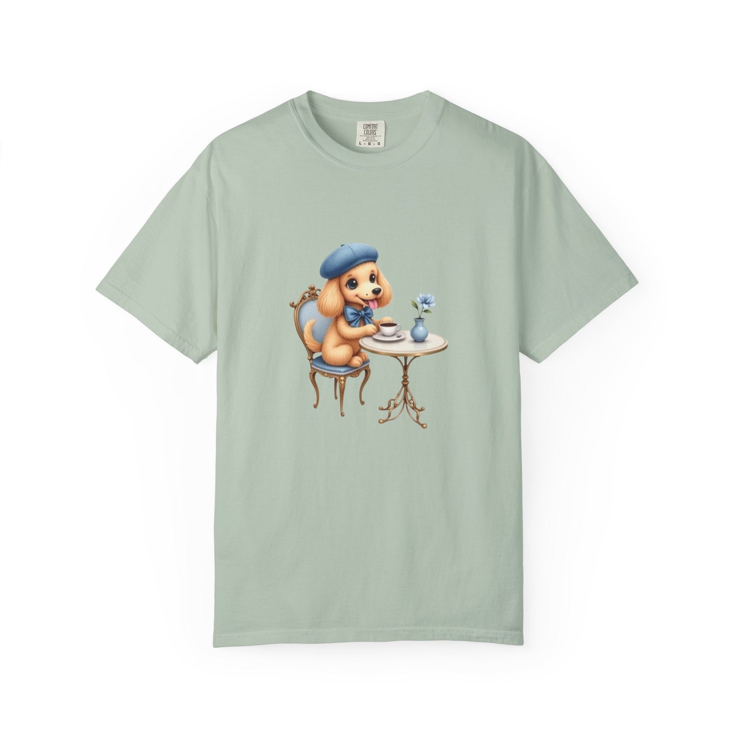 Cute Puppy Café Vibes Tee