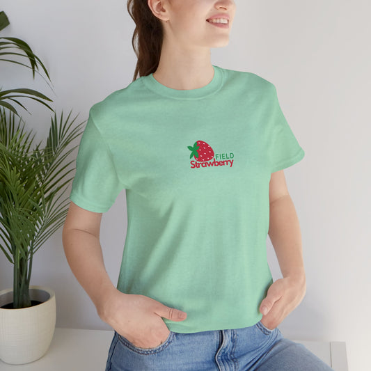 Field of Sweet Dreams - π Strawberry Field Tee (Front and Back Design)