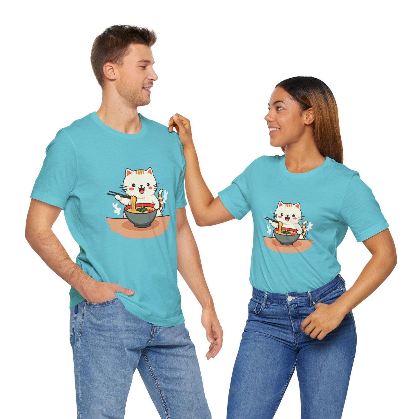 Ramen Kitty Tee | Kawaii Cat Eating Noodles ππ±