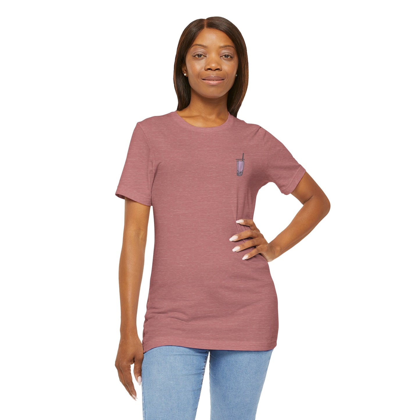 Tiny boba in the front… party in the back! – Kawaii Boba Tee 🌈✨