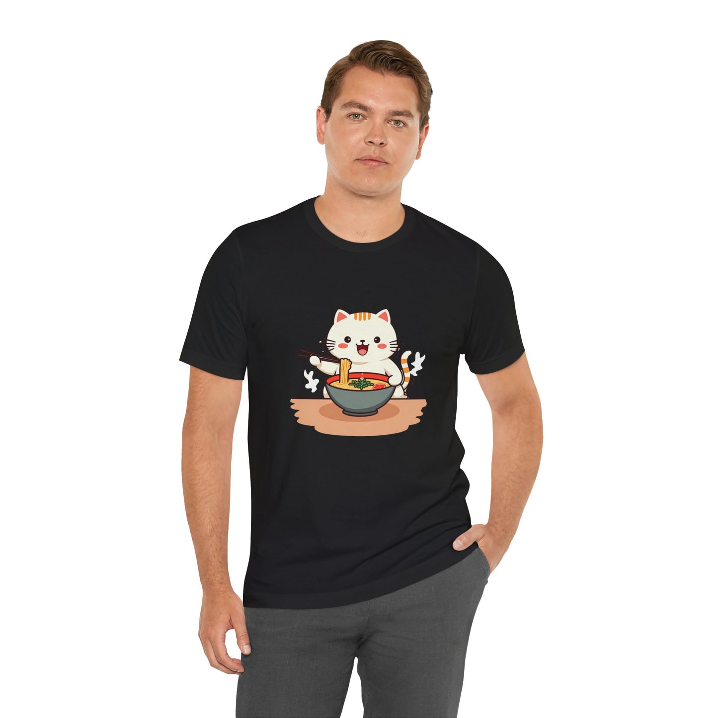 Ramen Kitty Tee | Kawaii Cat Eating Noodles ππ±
