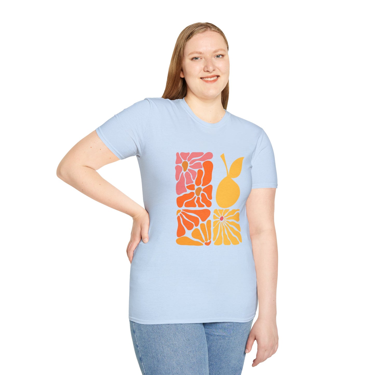 Abstract Pear Floral T-Shirt