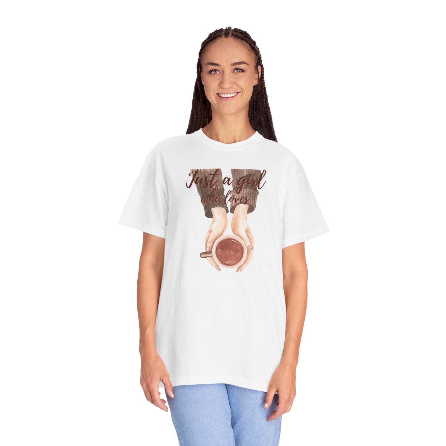 Just a Girl Who Loves Coffee T-Shirt | Cozy Coffee Lover Tee βπ