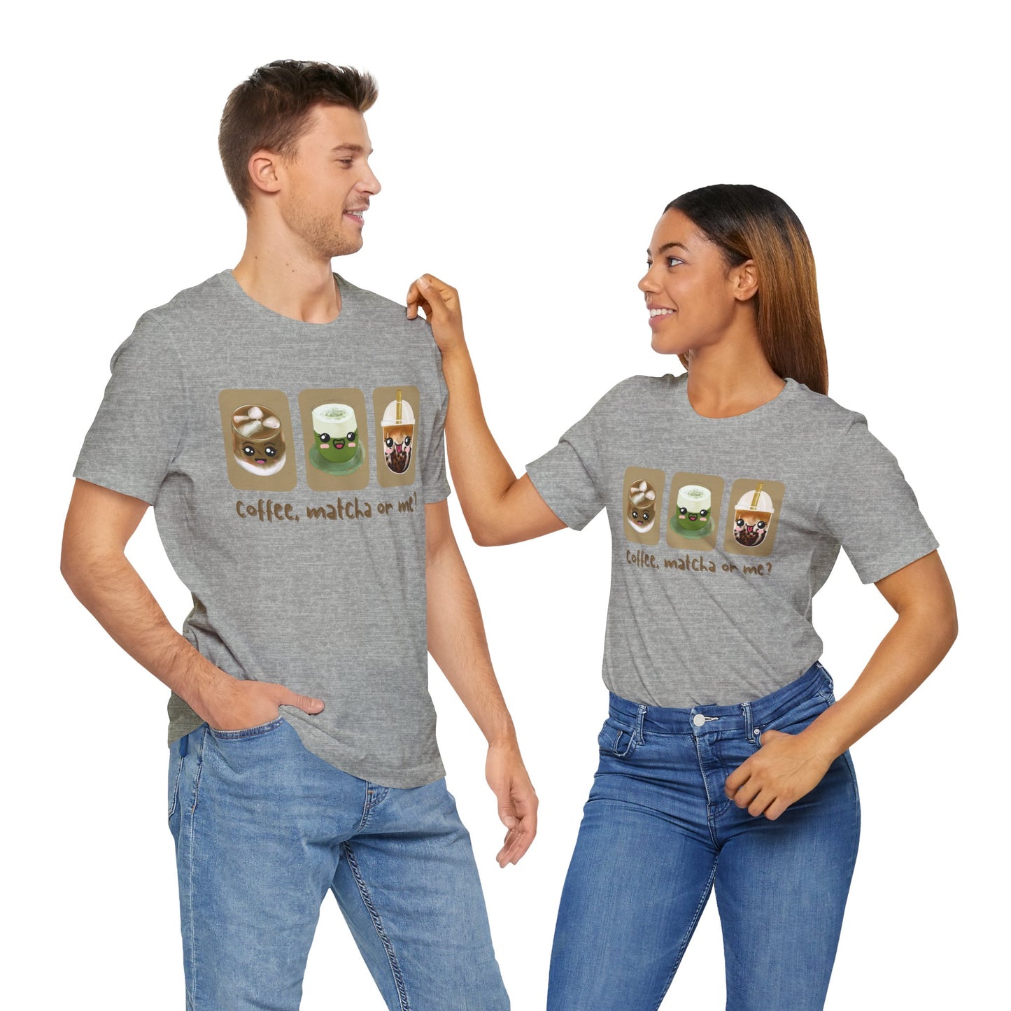 Coffee, Matcha or Me? Tee | Kawaii Boba & Matcha Lover Shirt