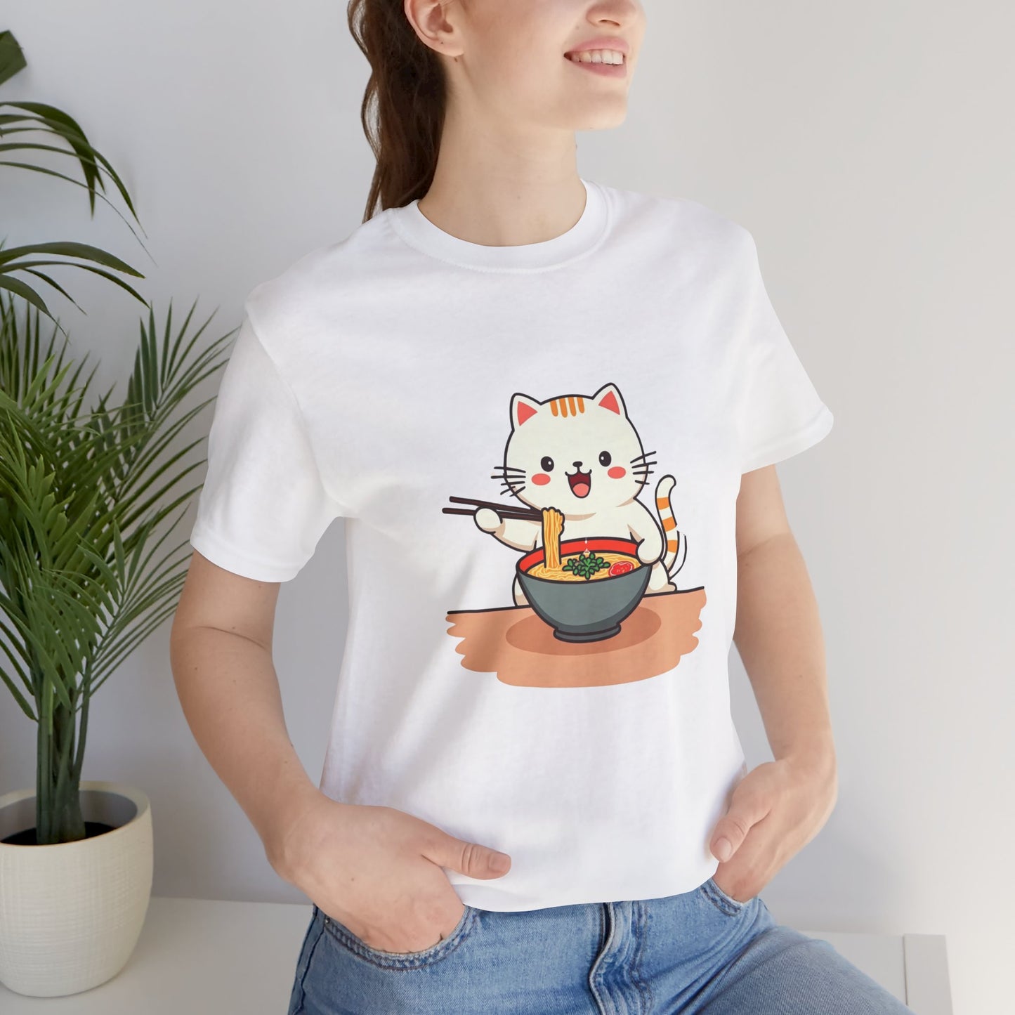 Ramen Kitty Tee | Kawaii Cat Eating Noodles ππ±