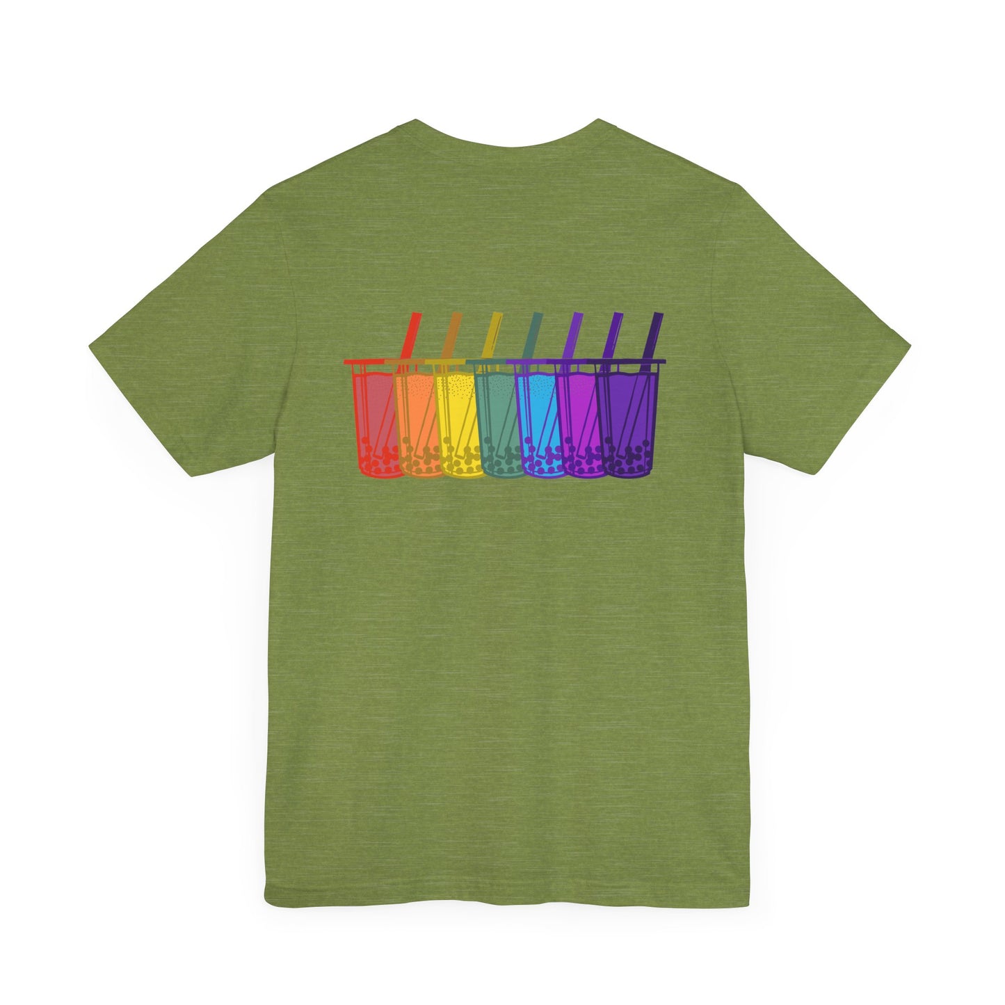 Tiny boba in the front… party in the back! – Kawaii Boba Tee 🌈✨