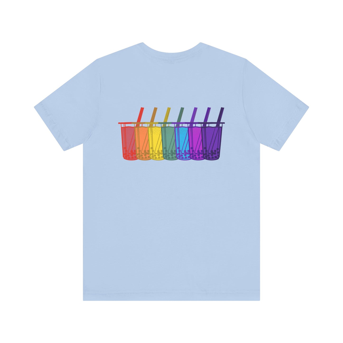 Tiny boba in the front… party in the back! – Kawaii Boba Tee 🌈✨