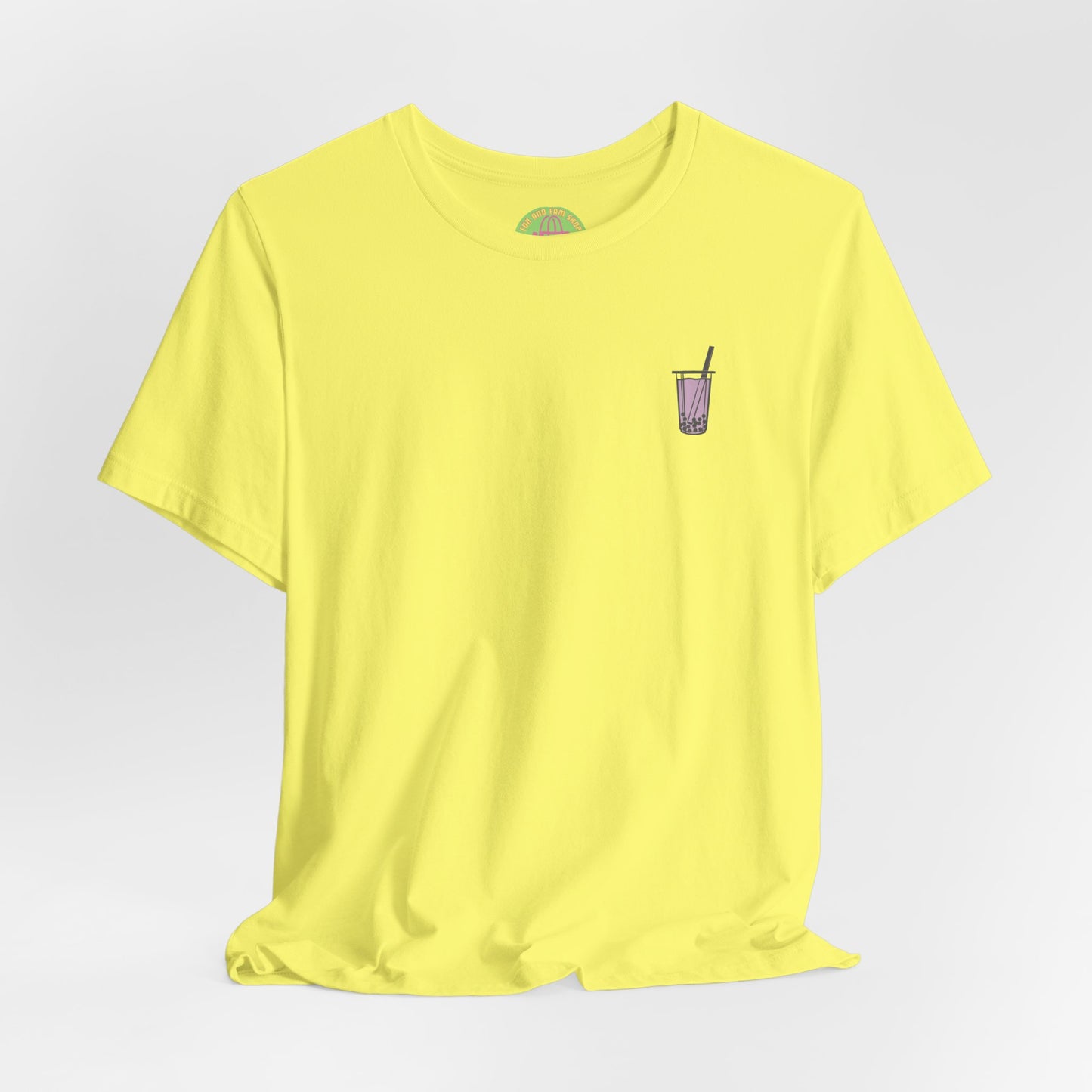 Tiny boba in the front… party in the back! – Kawaii Boba Tee 🌈✨