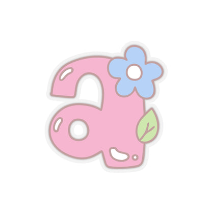 🌼 Kawaii Flower Alphabet Sticker – "A" is for Adorable! 💖