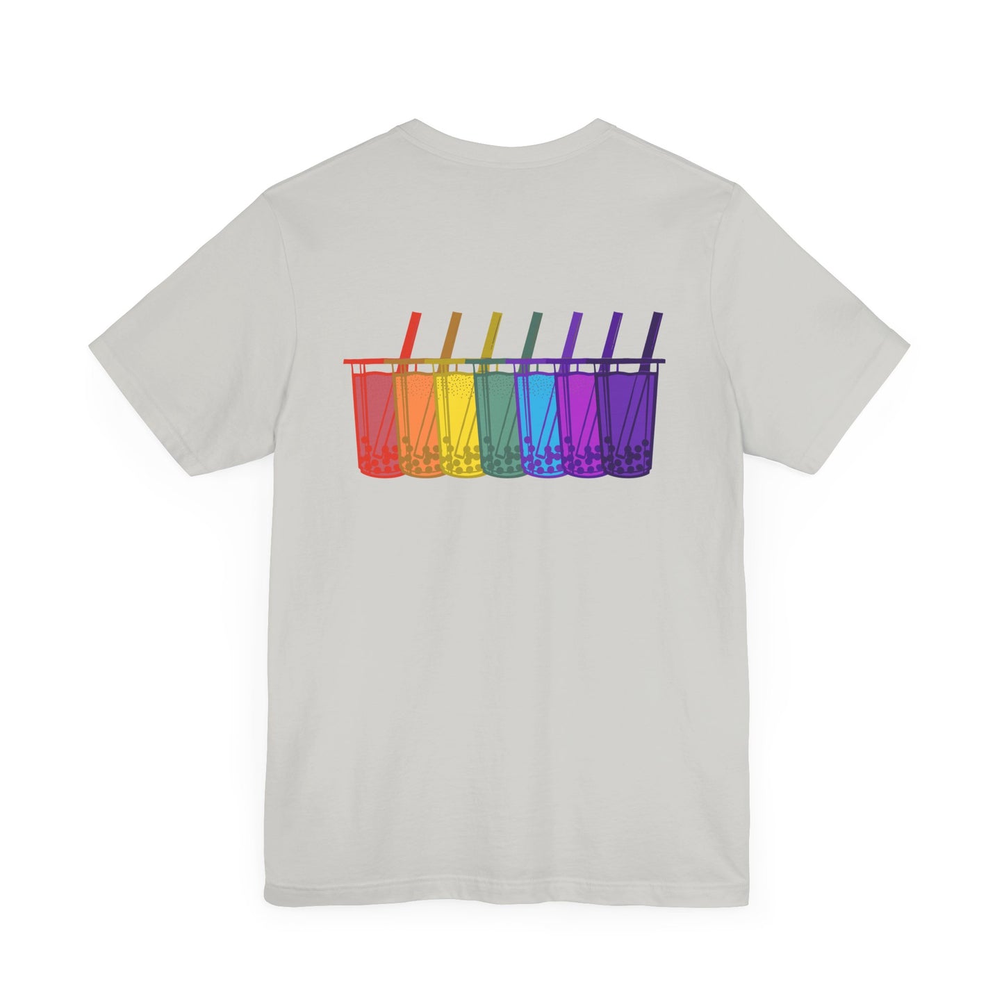 Tiny boba in the front… party in the back! – Kawaii Boba Tee 🌈✨