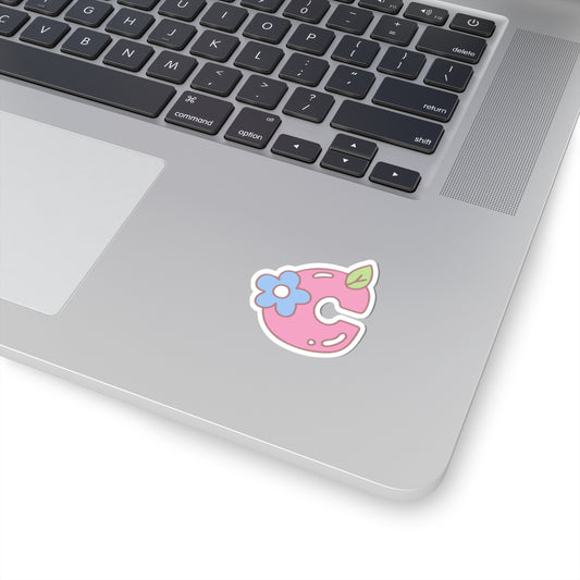🌼 Kawaii Flower Alphabet Sticker – "C" is for Cute! 💖