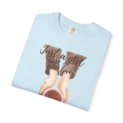 Just a Girl Who Loves Coffee T-Shirt | Cozy Coffee Lover Tee ☕💕