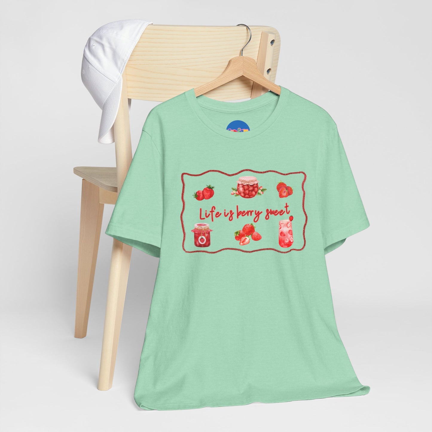“Life is Berry Sweet” T-Shirt - crayon framed