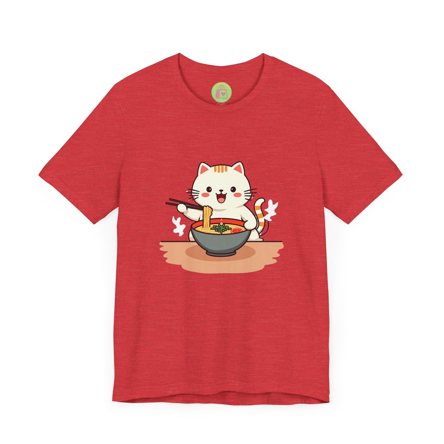 Ramen Kitty Tee | Kawaii Cat Eating Noodles 🍜🐱