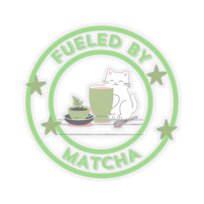 ✨ Fueled by Matcha Sticker – Stick Your Zen 🍃