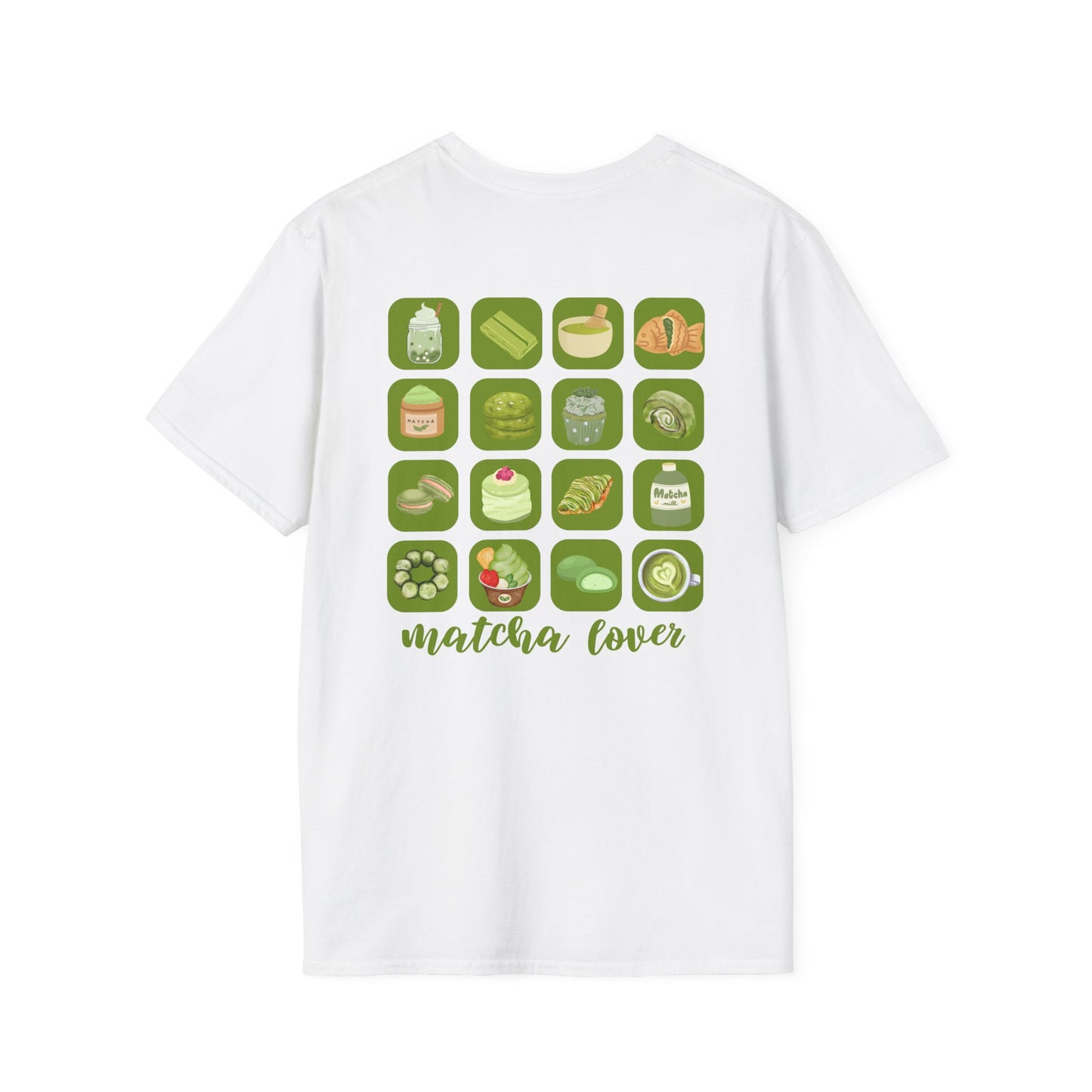 Matcha Lover Front and Back Designed T-Shirt 🍵