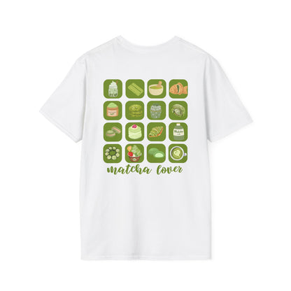 Matcha Lover Front and Back Designed T-Shirt 🍵