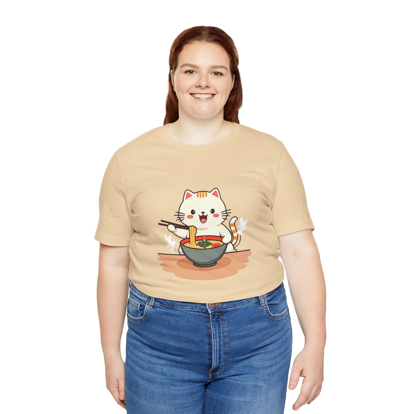 Ramen Kitty Tee | Kawaii Cat Eating Noodles 🍜🐱