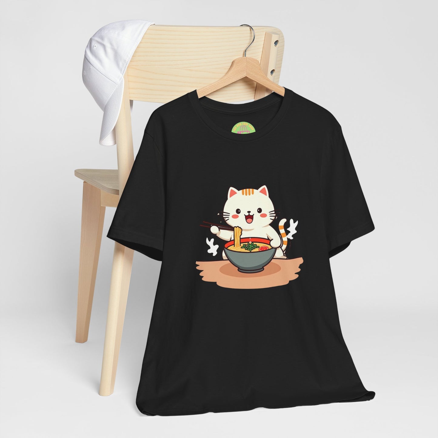 Ramen Kitty Tee | Kawaii Cat Eating Noodles 🍜🐱