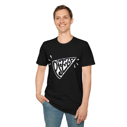 Bold Pizza Slice Graphic Tee – Retro Typography Foodie Shirt