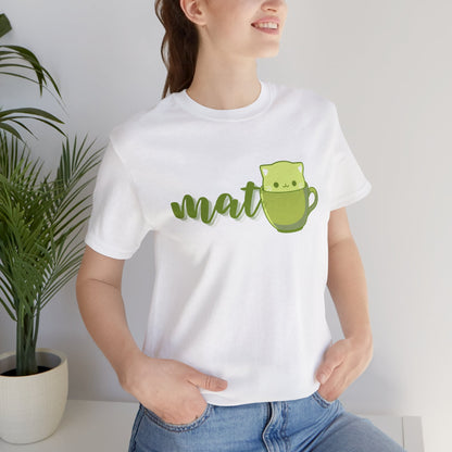 Matcha Teacup Cat Tee | Kawaii Matcha Lover T-Shirt