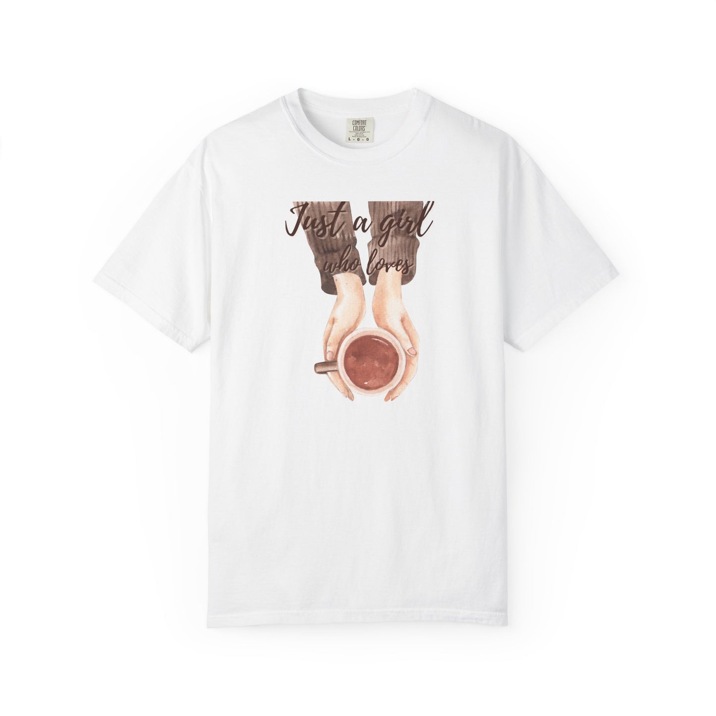 Just a Girl Who Loves Coffee T-Shirt | Cozy Coffee Lover Tee ☕💕