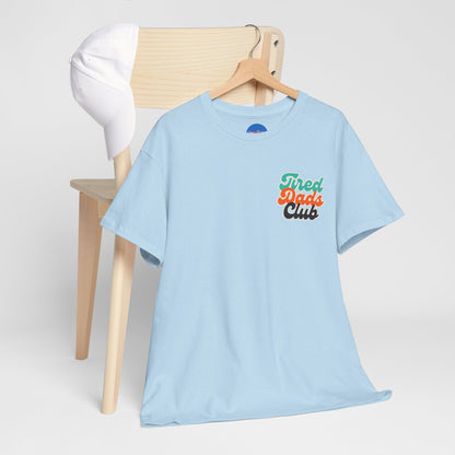💤 Tired Dads Club Shirt | Funny Dad T-Shirt with City Map Back | Cool Father’s Day Gift 2025