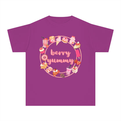 Youth Berry Yummy Tee – Cute Strawberry Graphic T-Shirt 🍓