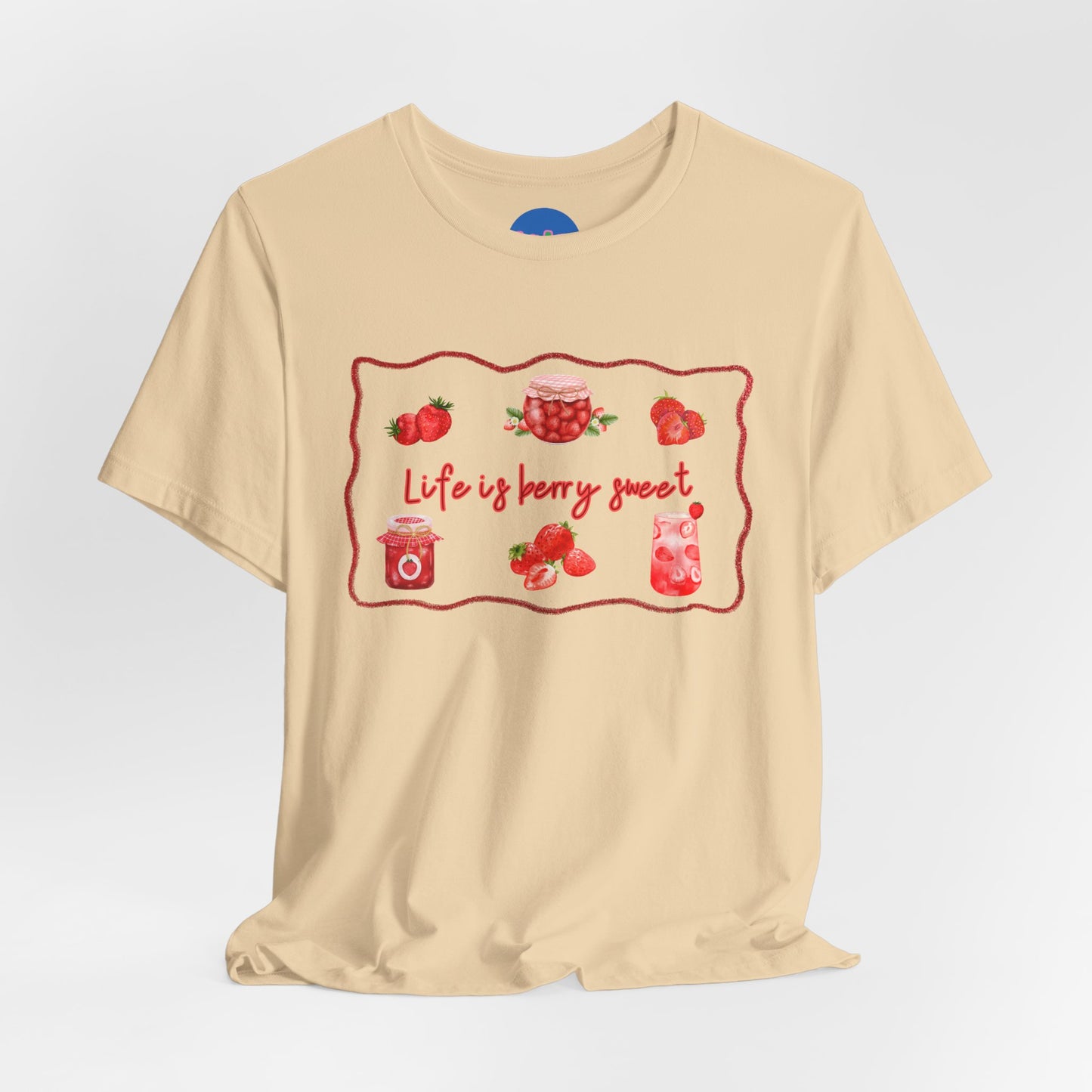 “Life is Berry Sweet” T-Shirt - crayon framed