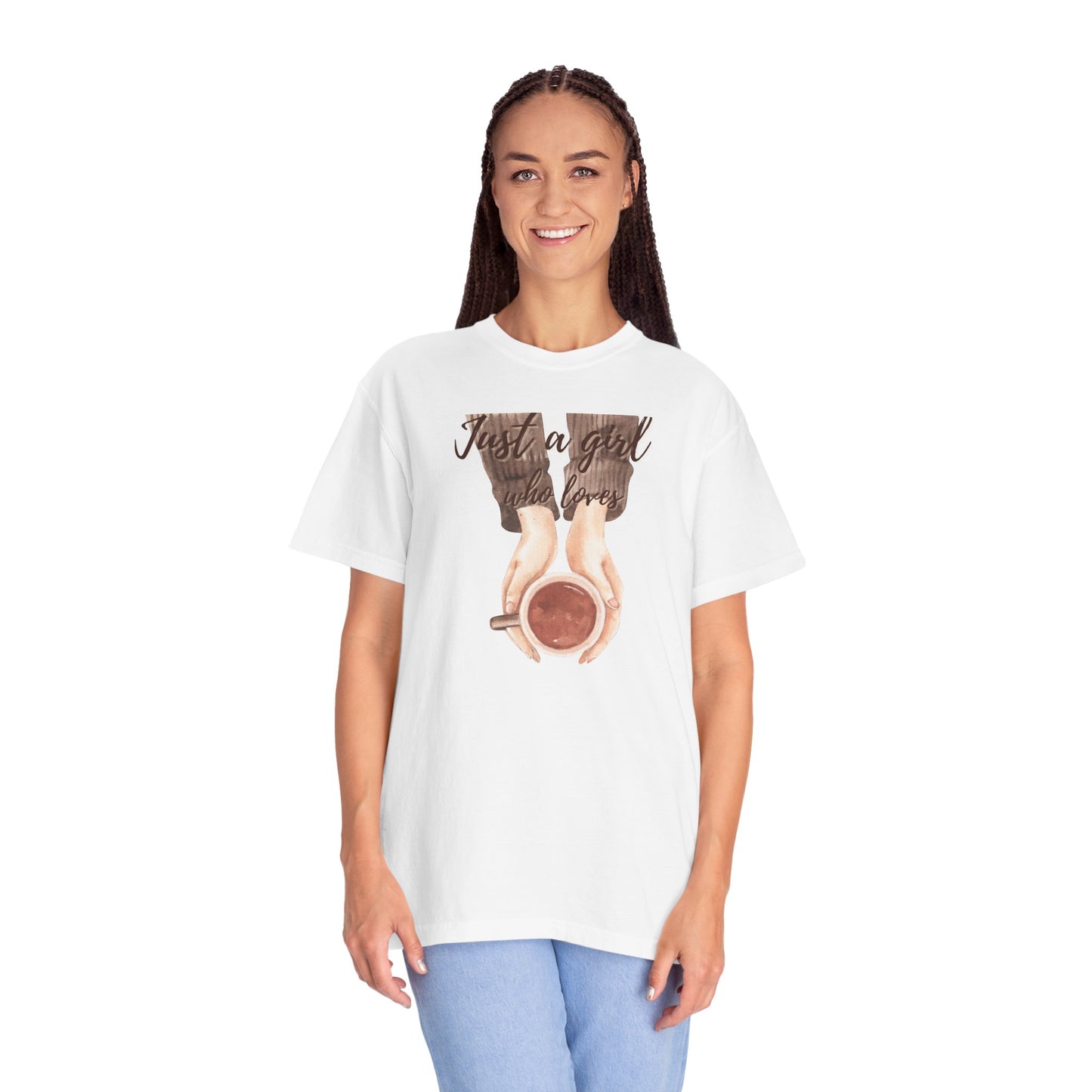 Just a Girl Who Loves Coffee T-Shirt | Cozy Coffee Lover Tee ☕💕