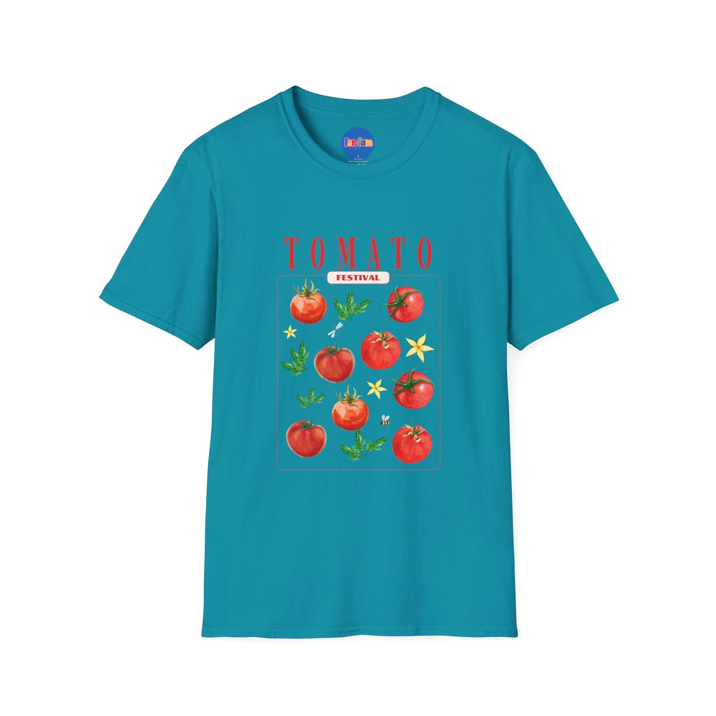 🍅 Tomato Festival Tee – Juicy Vibes Only 🌼🐝