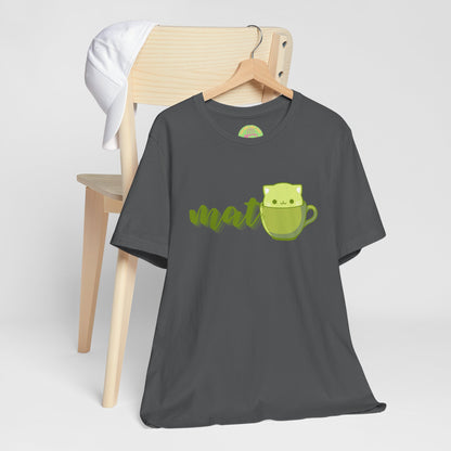 Matcha Teacup Cat Tee | Kawaii Matcha Lover T-Shirt