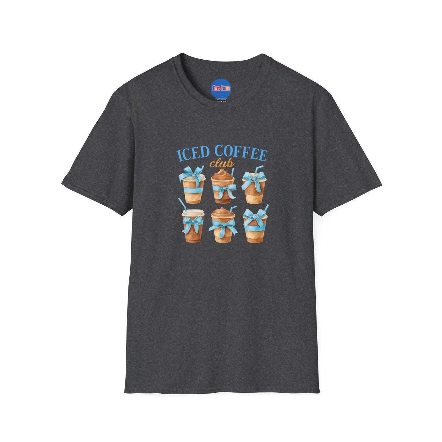 Iced Coffee Club Blue Bow T-shirt