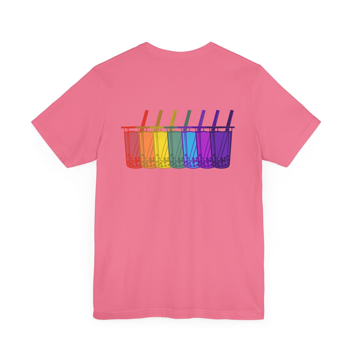 Tiny boba in the front… party in the back! – Kawaii Boba Tee (Front and back design)🌈✨