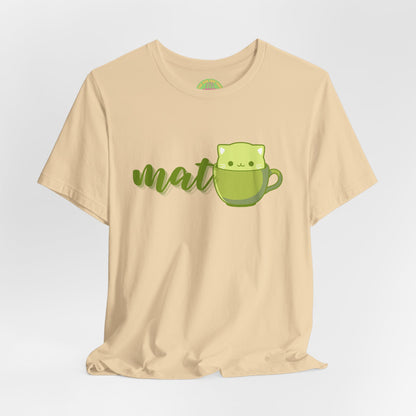Matcha Teacup Cat Tee | Kawaii Matcha Lover T-Shirt