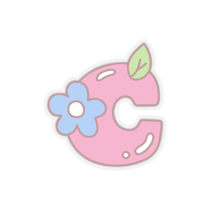 🌼 Kawaii Flower Alphabet Sticker – "C" is for Cute! 💖