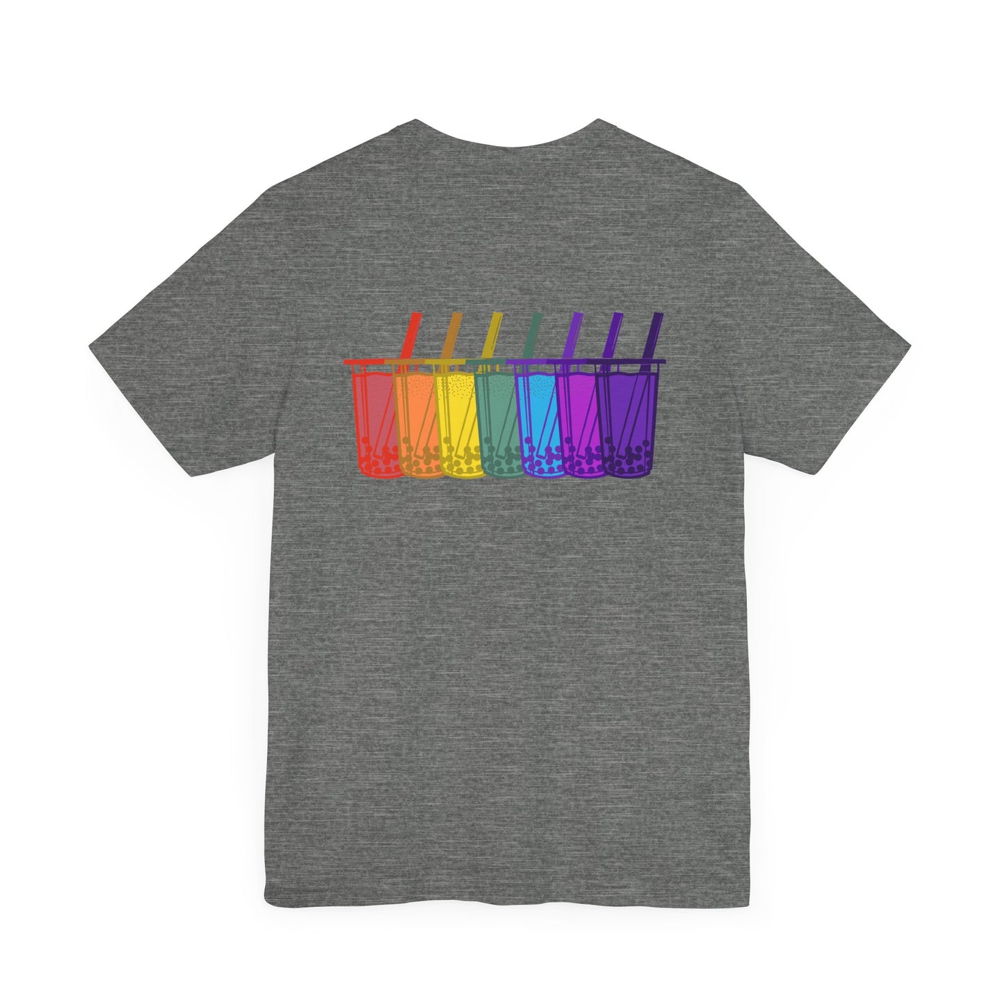 Tiny boba in the front… party in the back! – Kawaii Boba Tee 🌈✨
