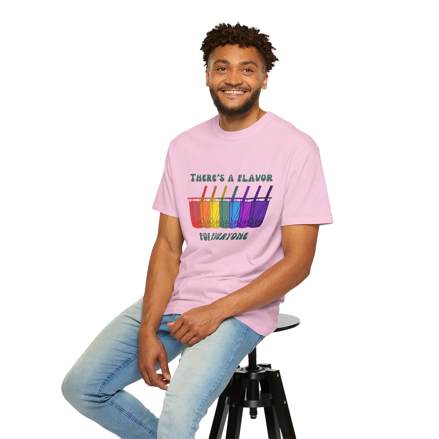 Boba lovers, unite! 🌈🧋 - Rainbow Boba Line – There’s a Flavor for Everyone Tee