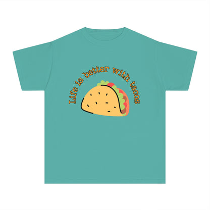 Youth 🌮 Life Is Better With Tacos T-Shirt