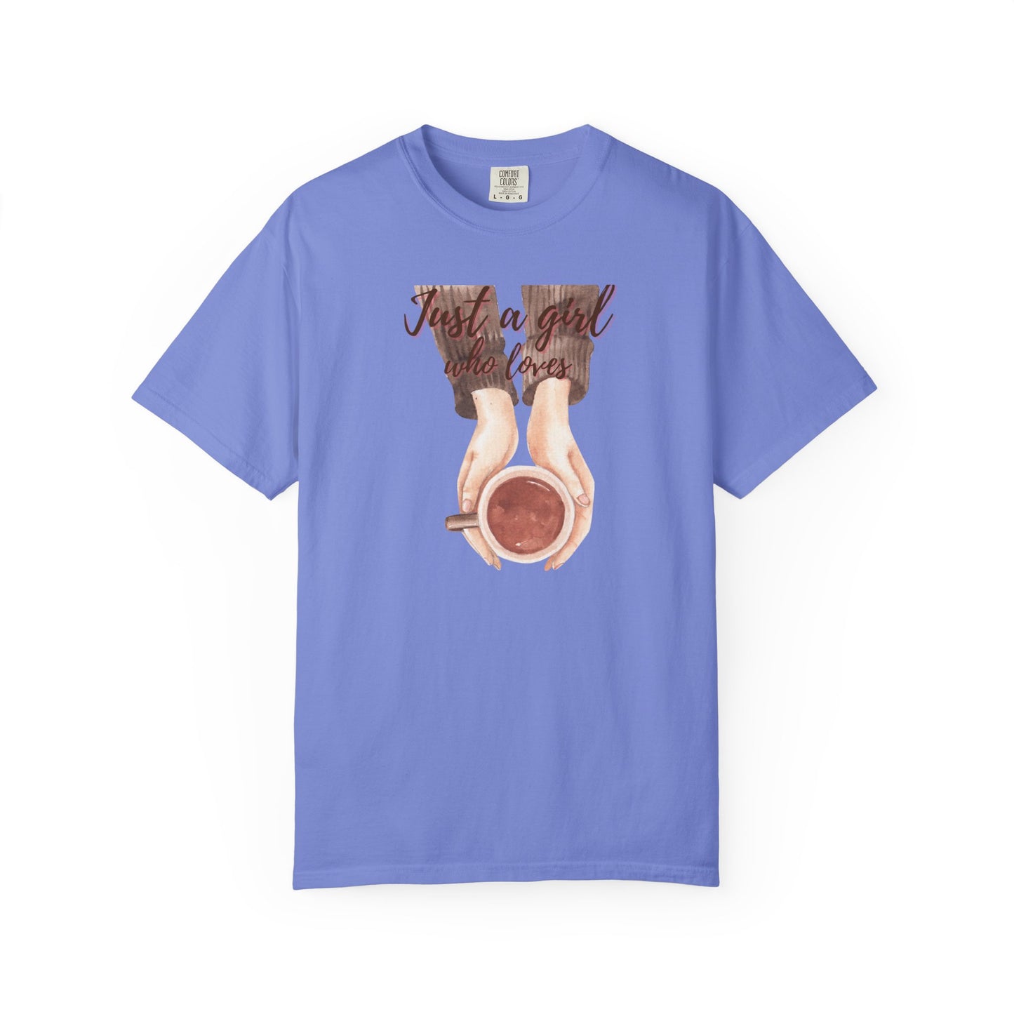 Just a Girl Who Loves Coffee T-Shirt | Cozy Coffee Lover Tee ☕💕